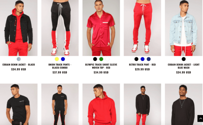 Fashion nova for men